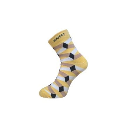 RAHAT Golden Prism Premium Quarter Length Cotton Socks