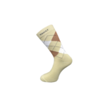 RAHAT men's argyle formal crew socks pack of 3 in white, navy and beige