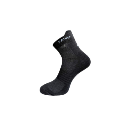 RAHAT cushioned sports ankle socks pack of 3 in black, white and grey
